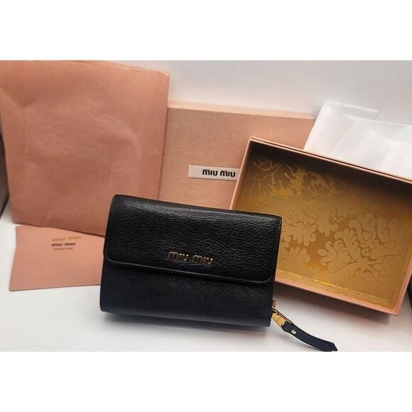 Like New Miu Miu Madras Wallet - Color is Ros - Picture 1 of 12